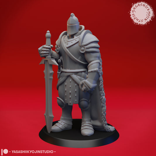 Armored Fighter - Tabletop Miniature STL