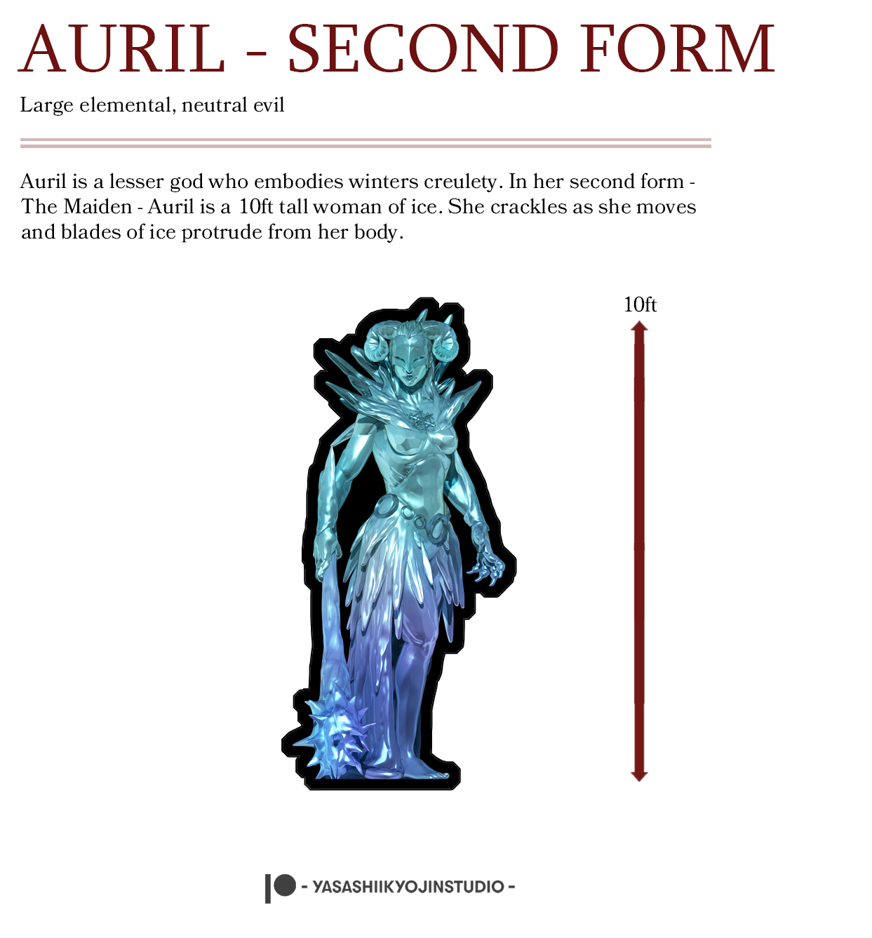 Auril - Second Form - Paper Mini Sample