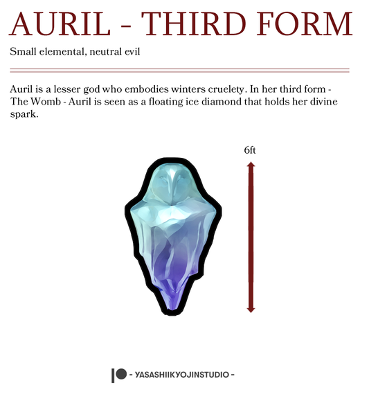 Auril - Third Form - Paper Mini Sample
