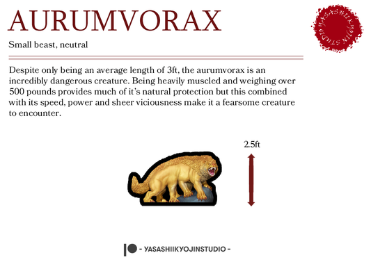 Aurumvorax - Paper Mini Sample