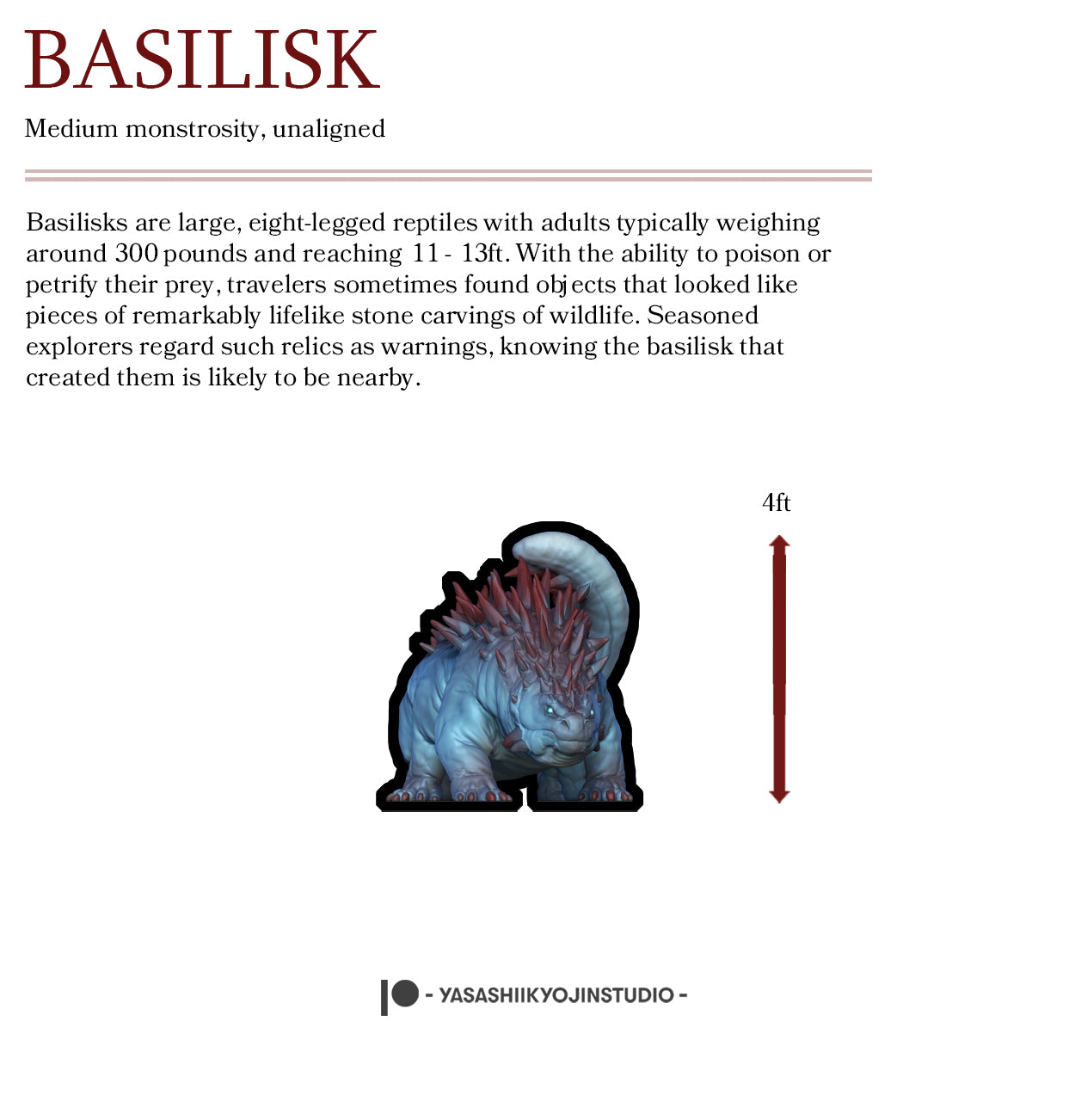 Basilisk - Paper Mini Sample