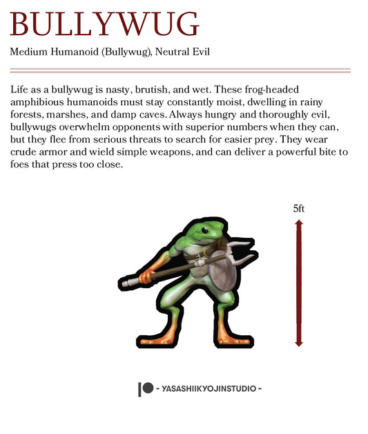 Bullywug - Paper Mini Sample