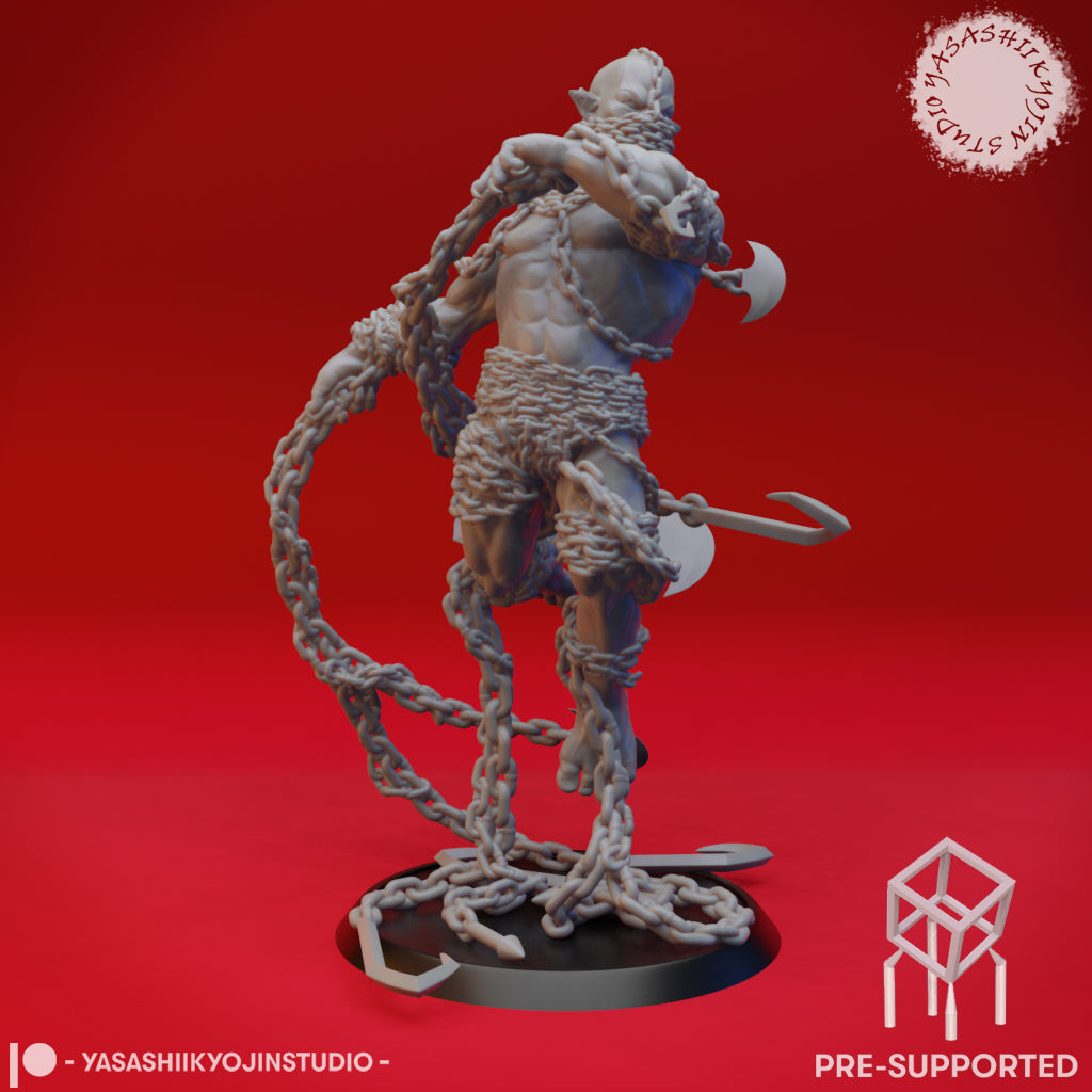 Chain Devil - Tabletop Miniature (Pre-Supported STL)