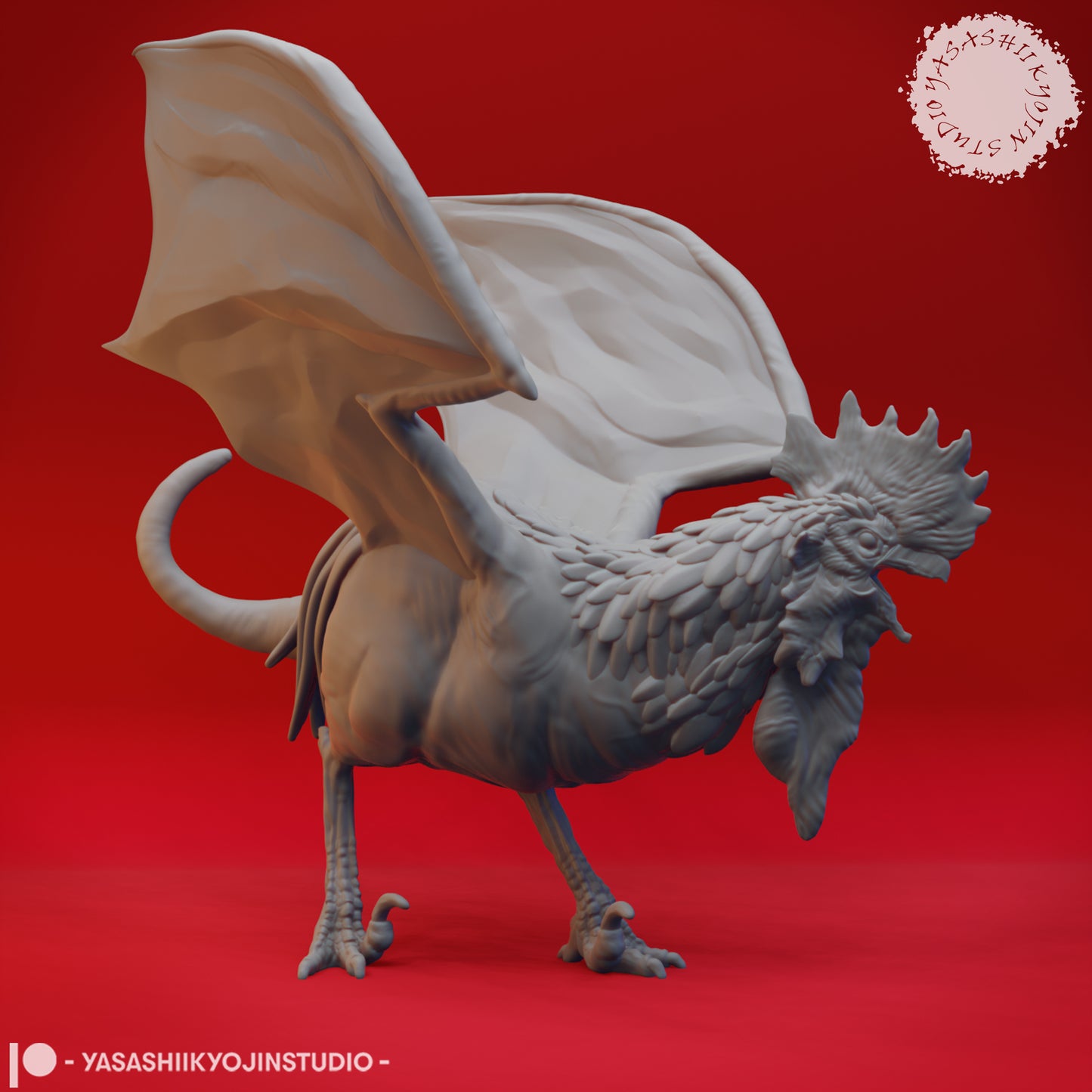 Cockatrice - Tabletop Miniature STL