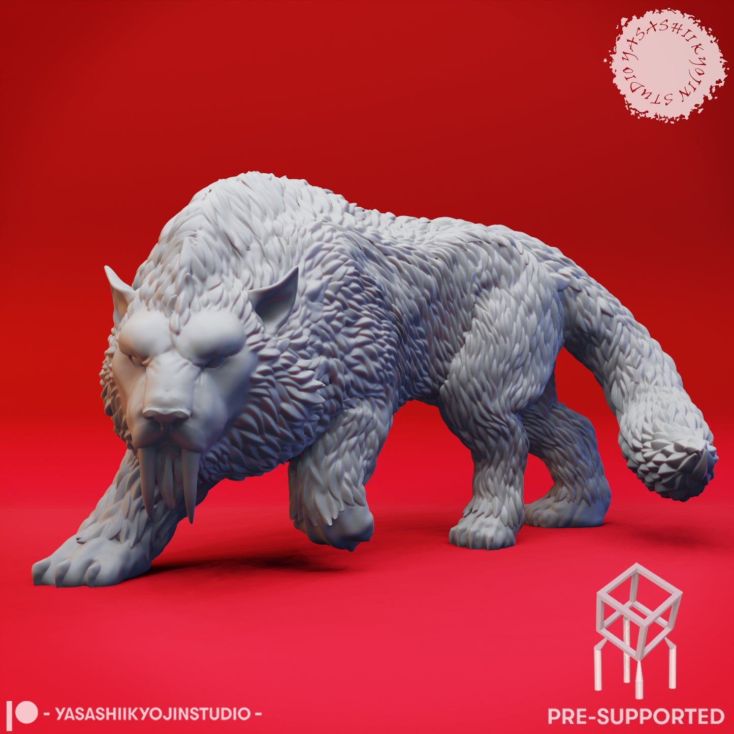 Crag Cat - Tabletop Miniature (Pre-Supported STL)