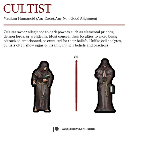 Cultist - Paper Mini Sample