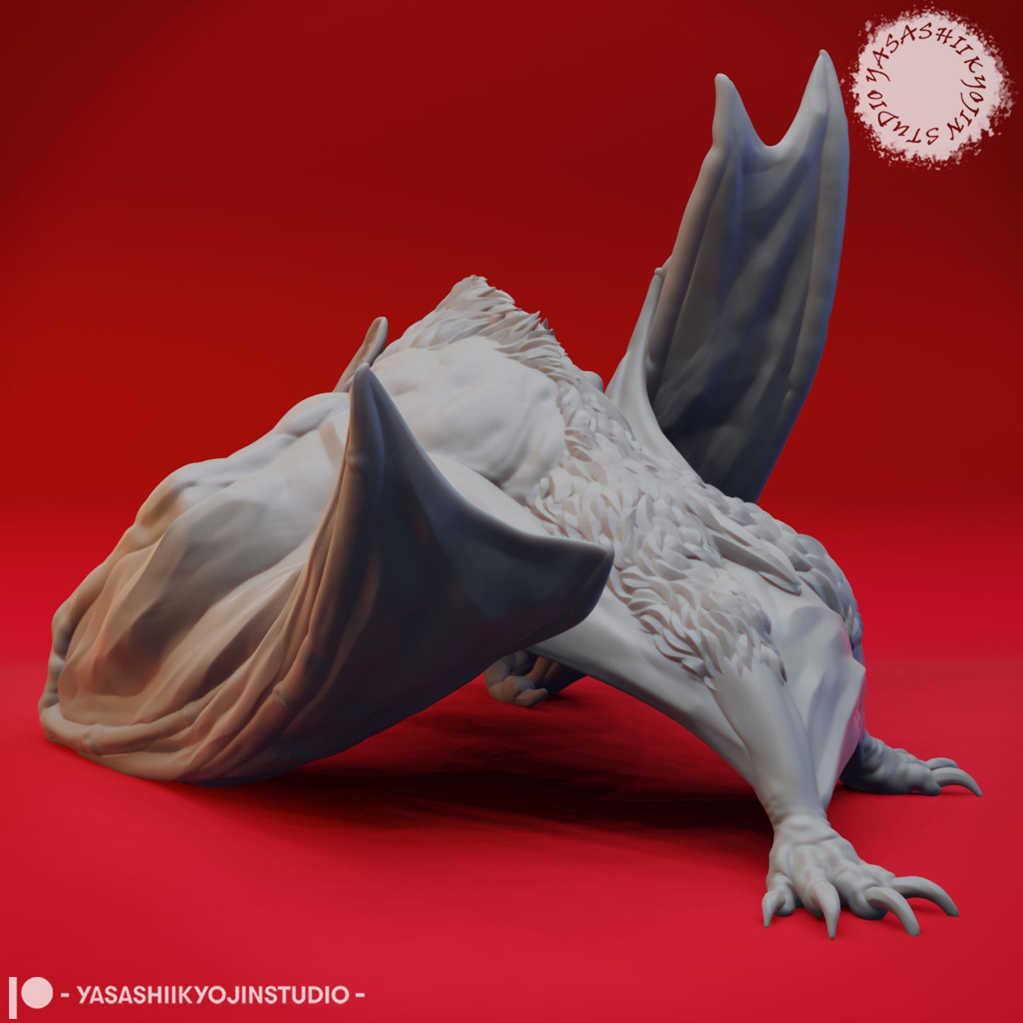Dire Bat - Tabletop MIniature (Pre-Supported STL)