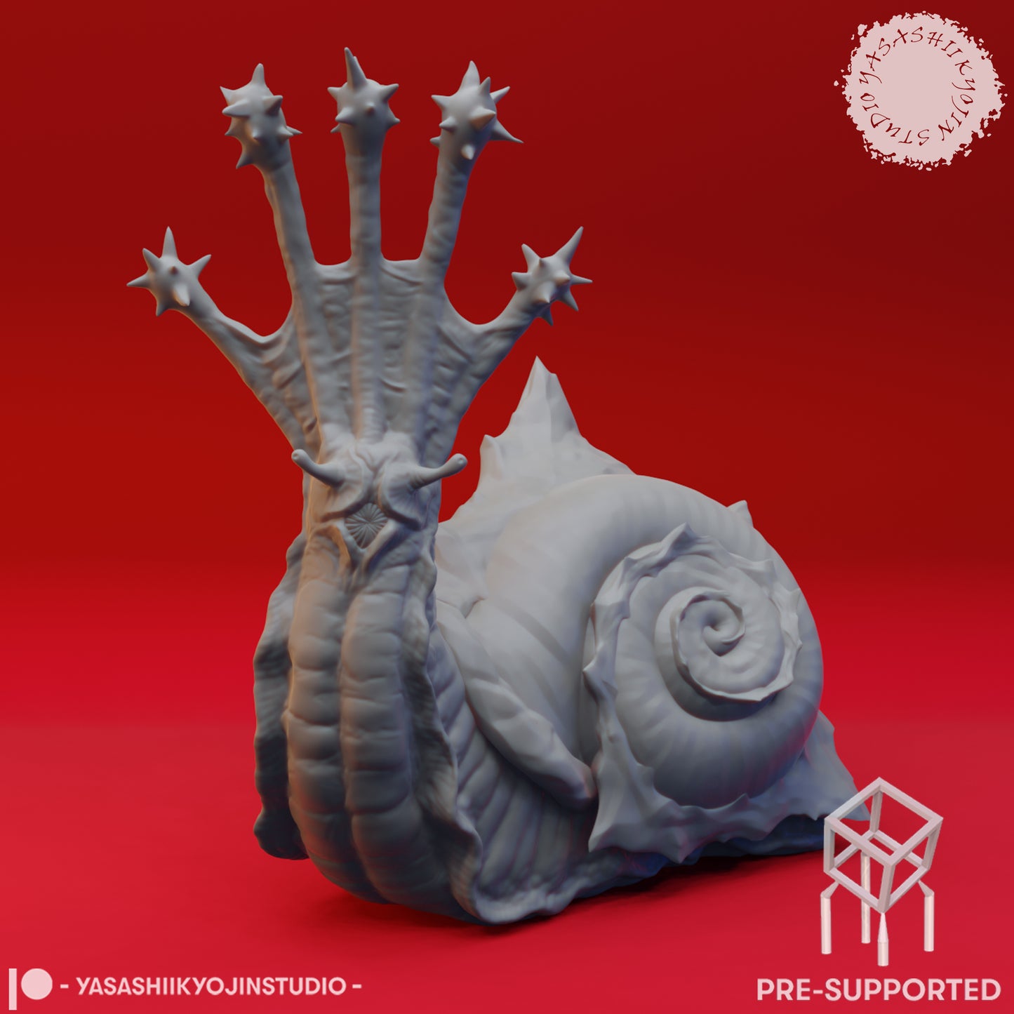 Lash Snail - Tabletop Miniature (Pre-Supported STL)