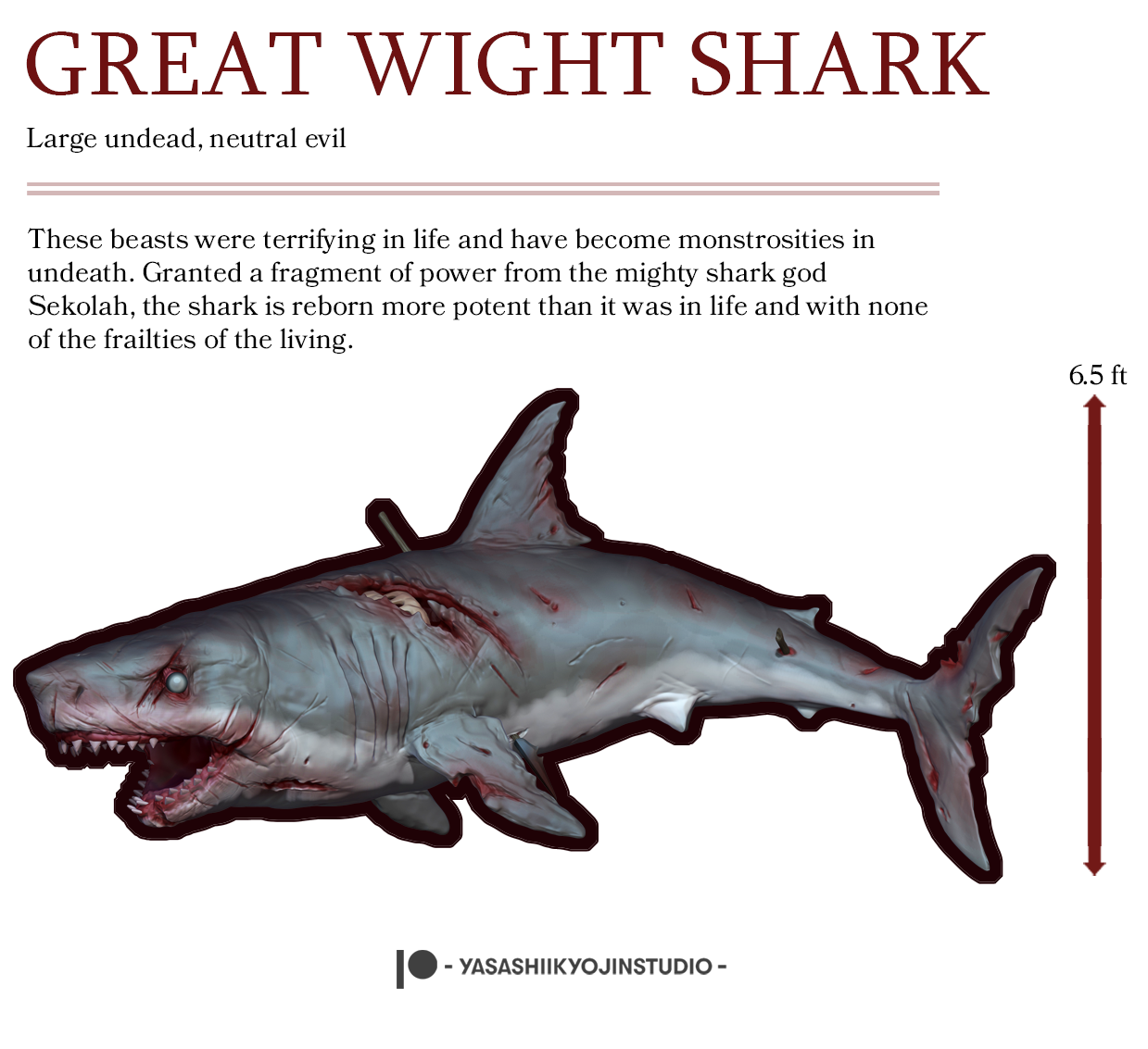 Great Wight Shark - Paper Mini Sample
