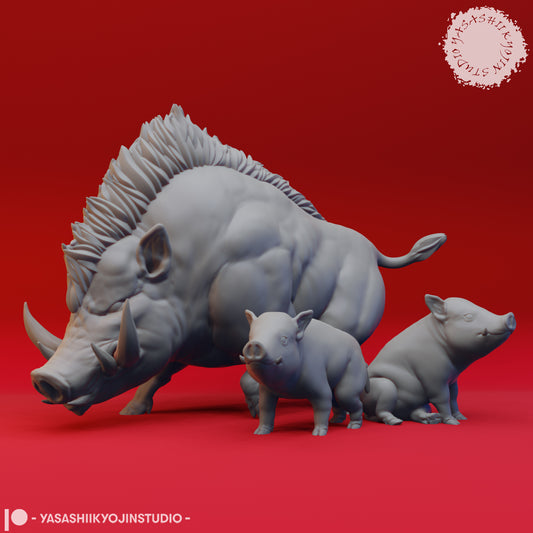 Giant Boar - Tabletop Miniature STL