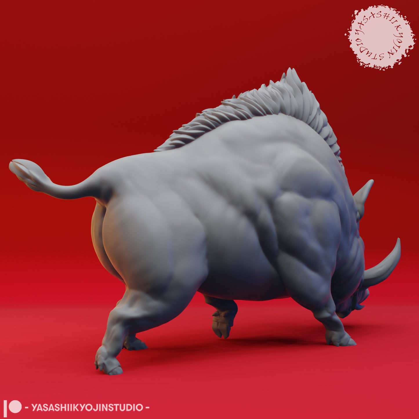 Giant Boar - Tabletop Miniature (Pre-Supported STL)