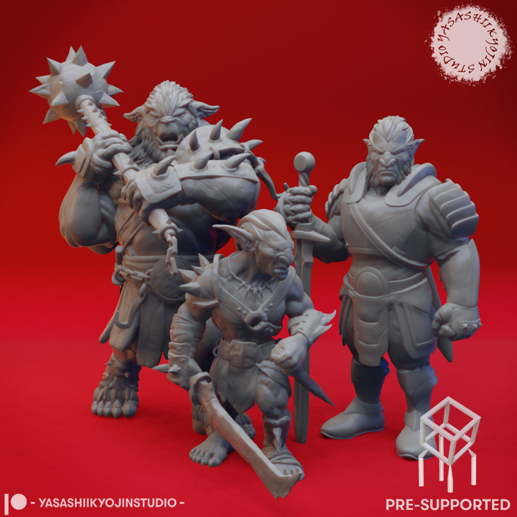 Goblinoid Bundle - Tabletop MIniatures (Pre-Supported STL)