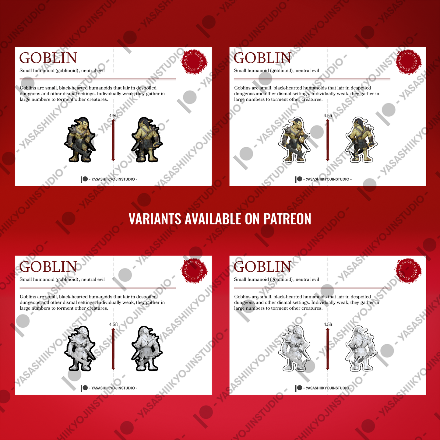 Goblin - Paper Mini Sample