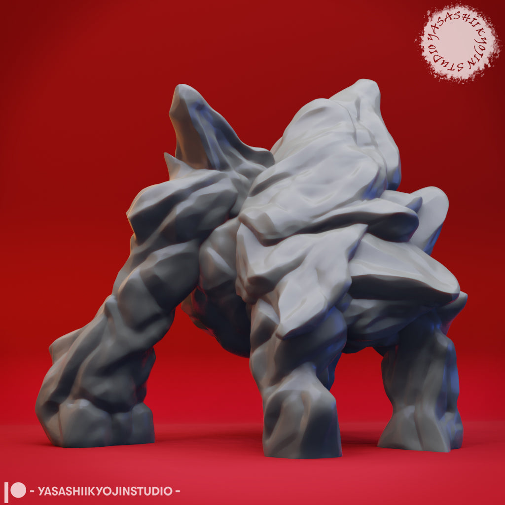 Ice Golem - Tabletop Miniature (Pre-Supported STL)