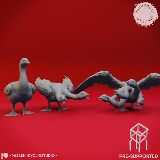 Goose Hydra Transformation - Tabletop Miniature (Pre-Supported STL)