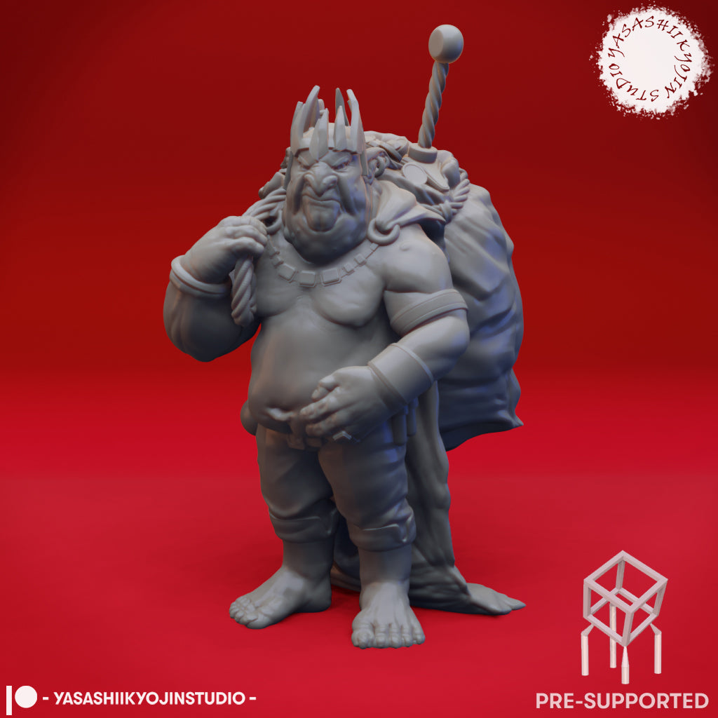 Grinkle the Goblin King - Tabletop Miniature (Pre-Supported STL)