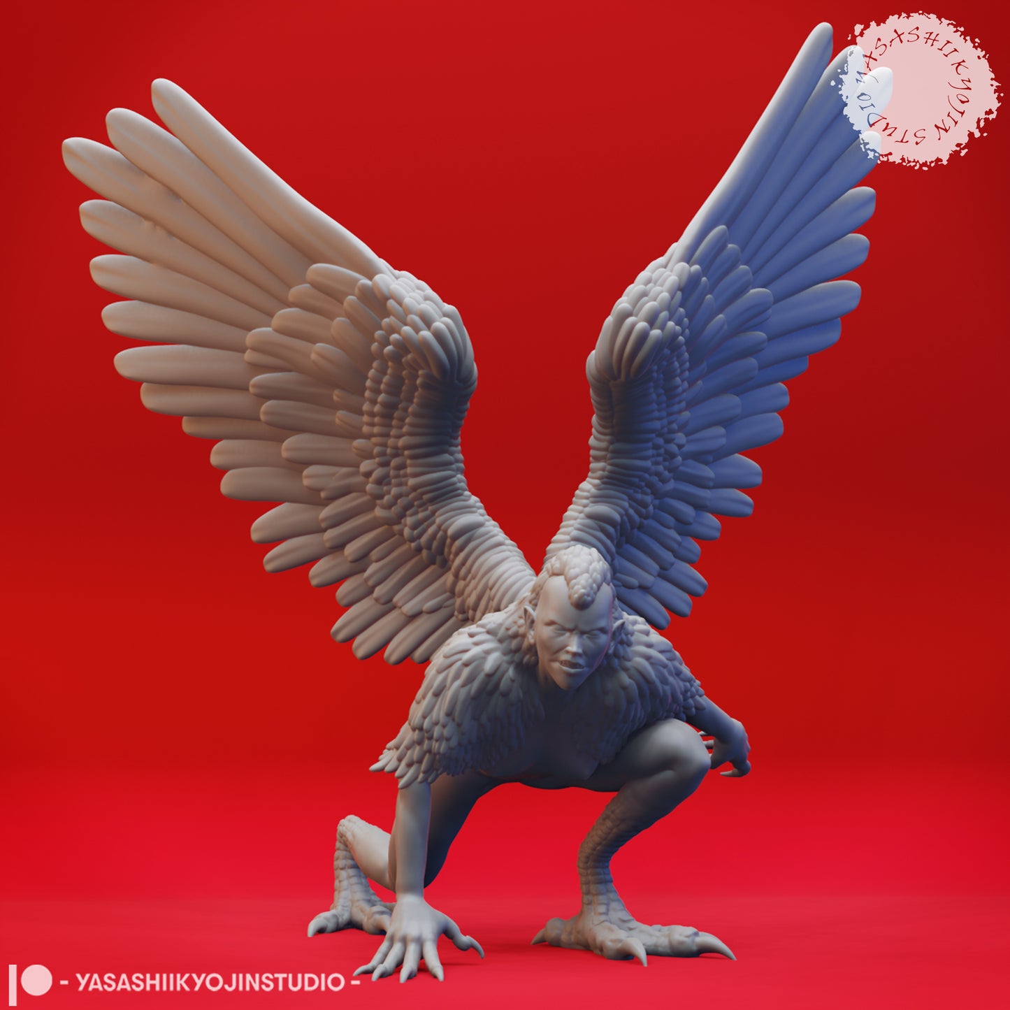 Harpy Mob - Tabletop Miniature (Pre-Supported STL)