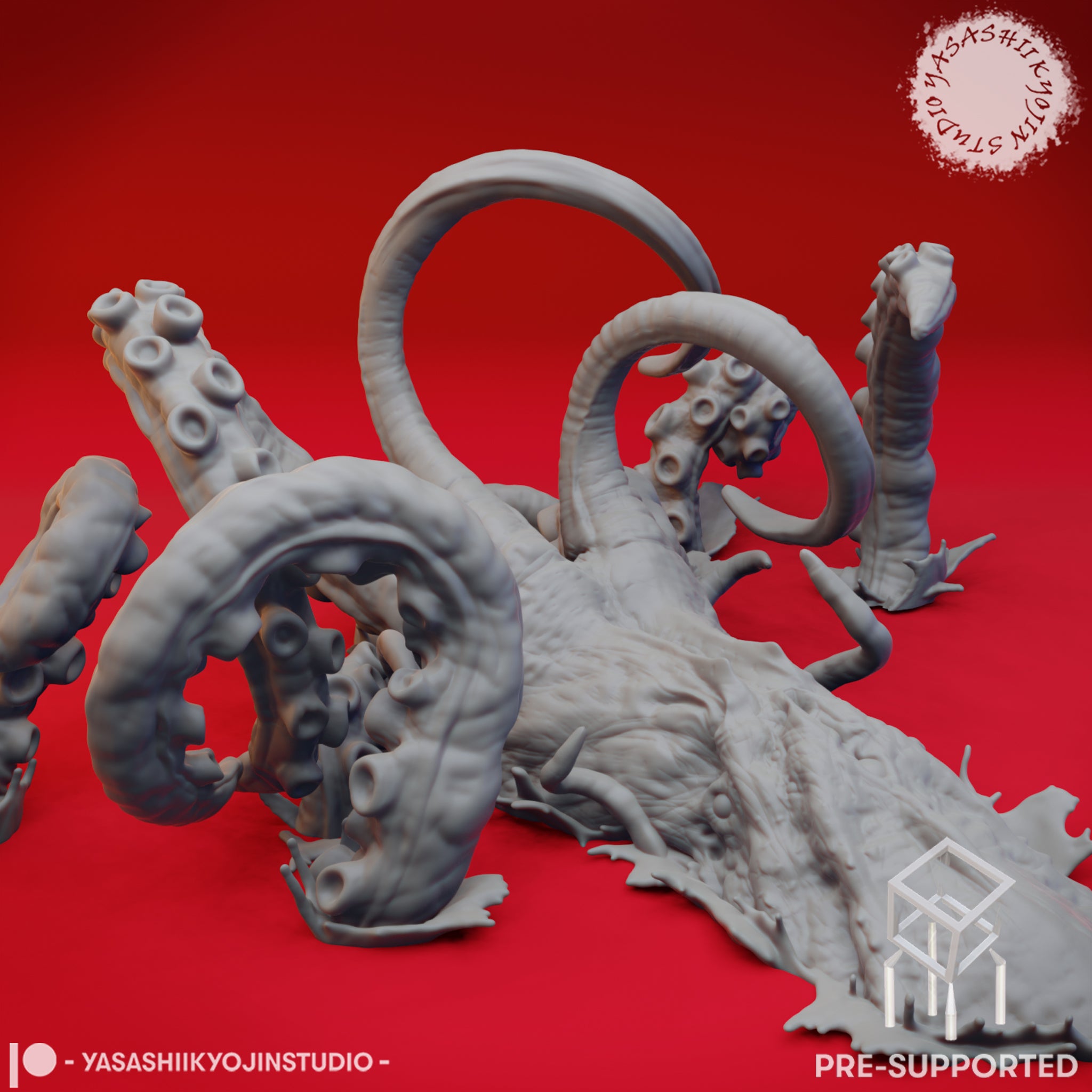 EnderToys Kraken 28 Mm Miniatura Stampata In 3D | Modello Per Giochi Da Tavolo E Wargame, Non Verniciato, In PLA
