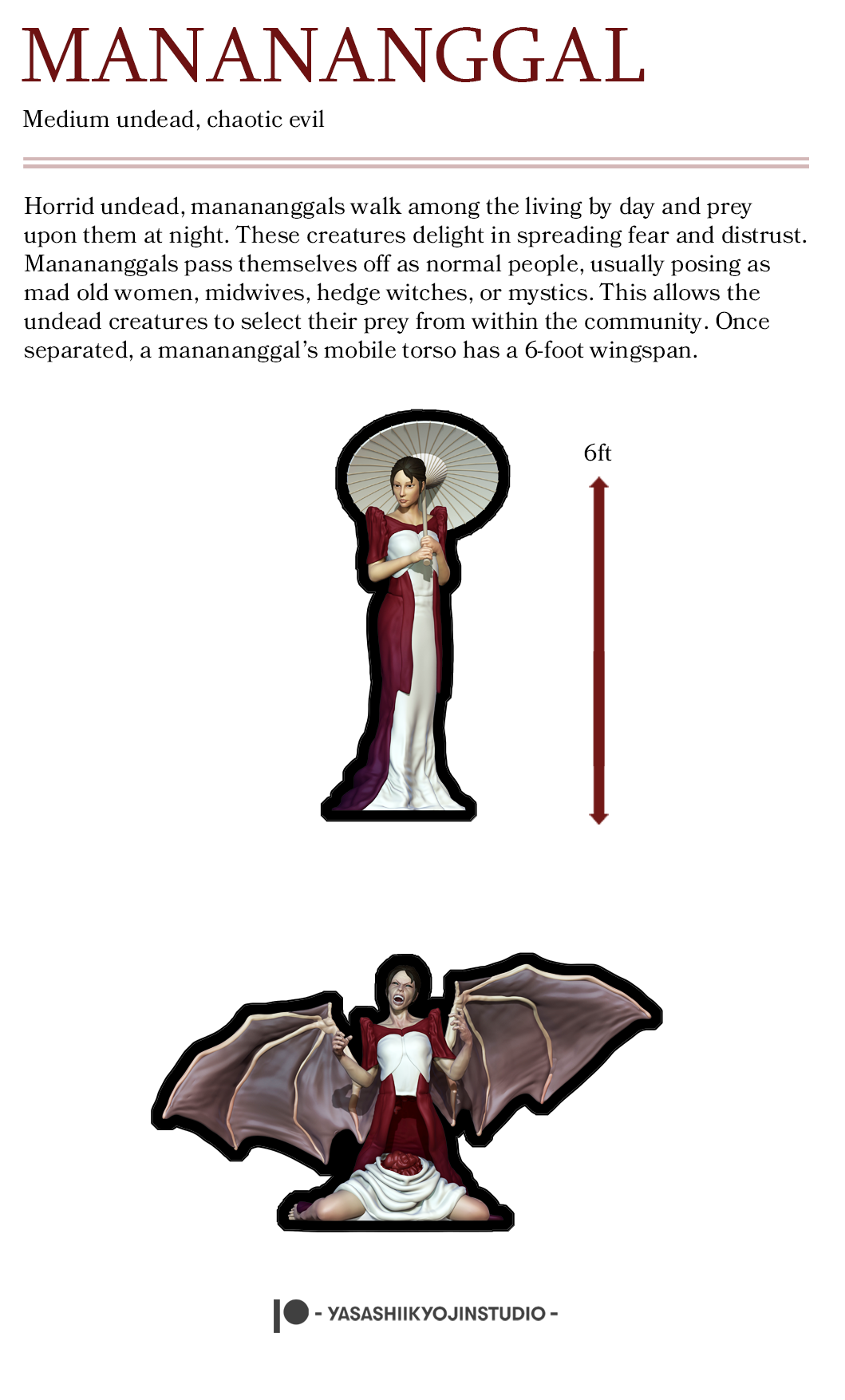 Manananggal - Paper Mini Sample