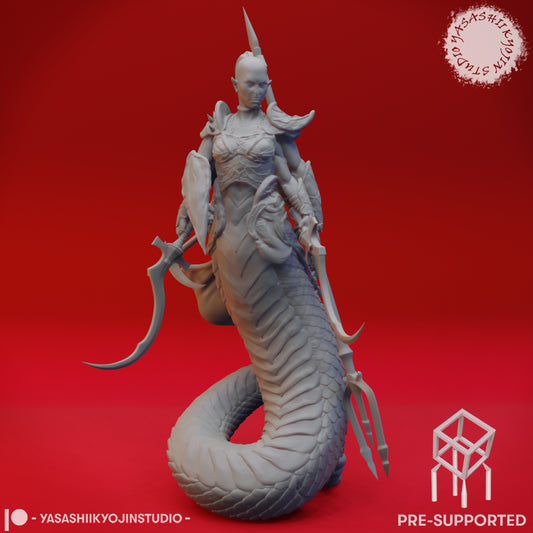 Marilith - Tabletop Miniature (Pre-Supported STL)