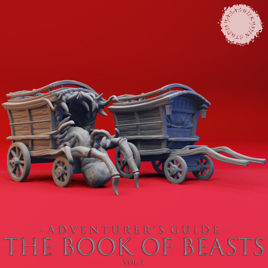 Mimic Wagon - Book of Beasts - Tabletop Miniatures (Pre-Supported STL)