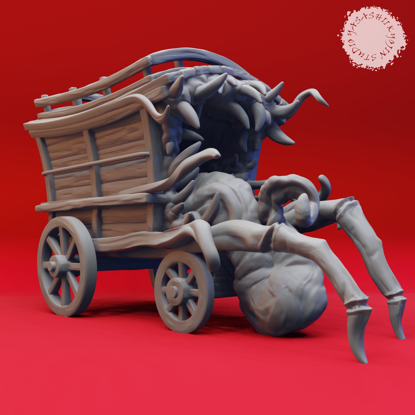 Mimic Wagon - Book of Beasts - Tabletop Miniatures (Pre-Supported STL)