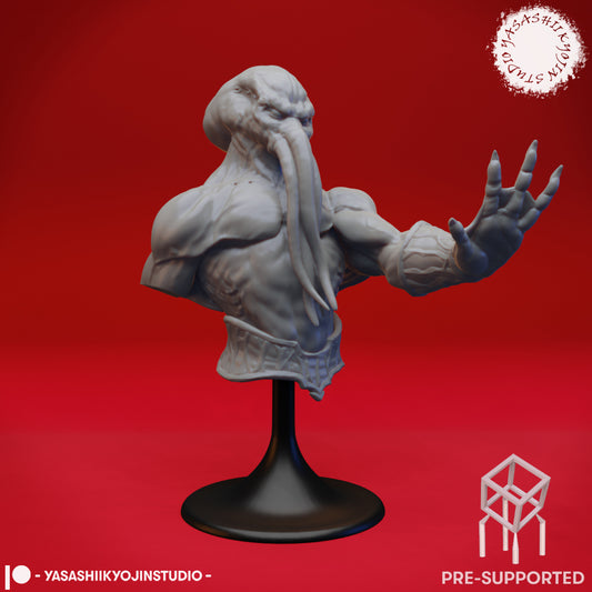 Cthulhid - Bust (Pre-Supported STL)