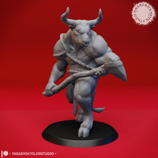 Minotaur - Tabletop Miniature STL