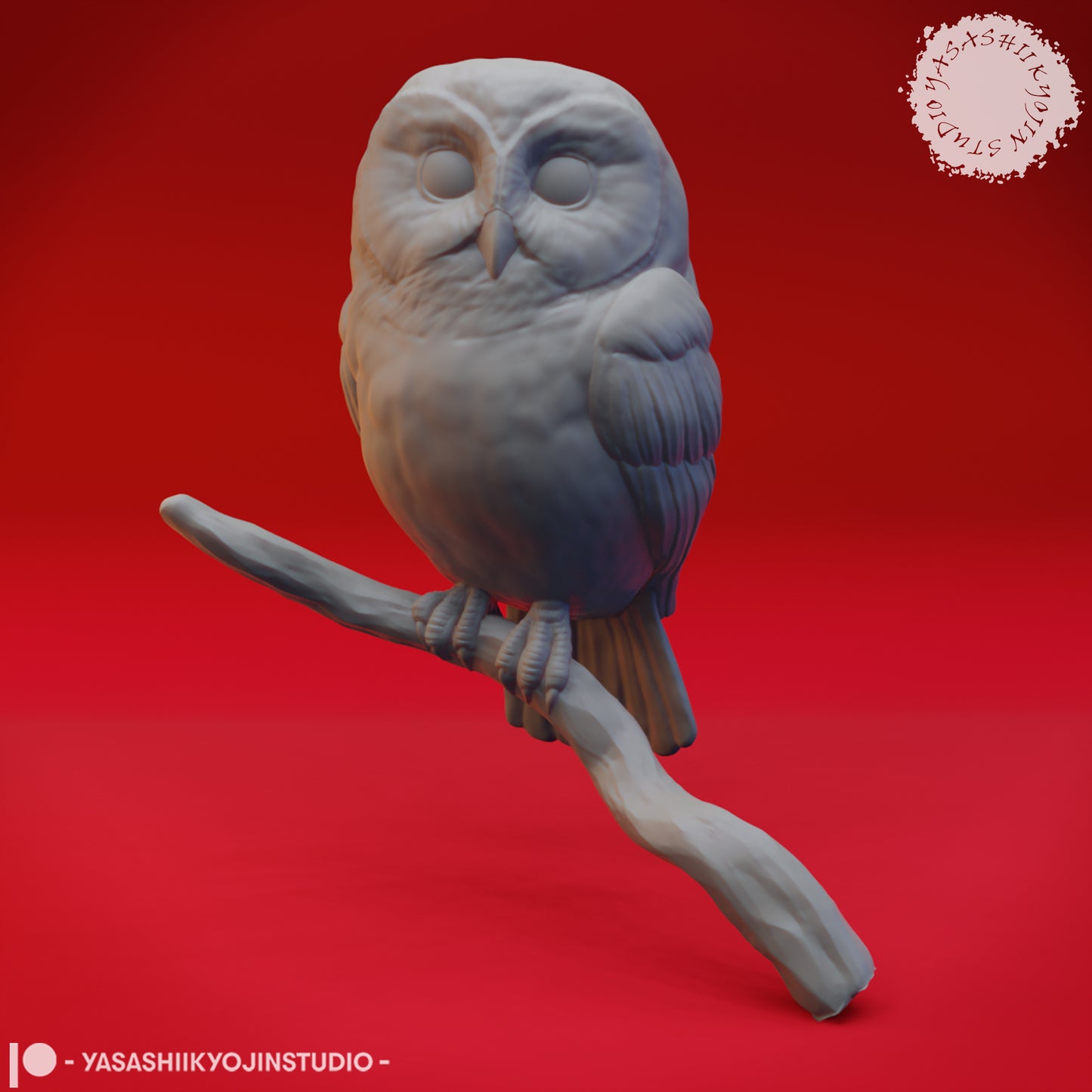 Northern Saw Whet Owl - Bust STL