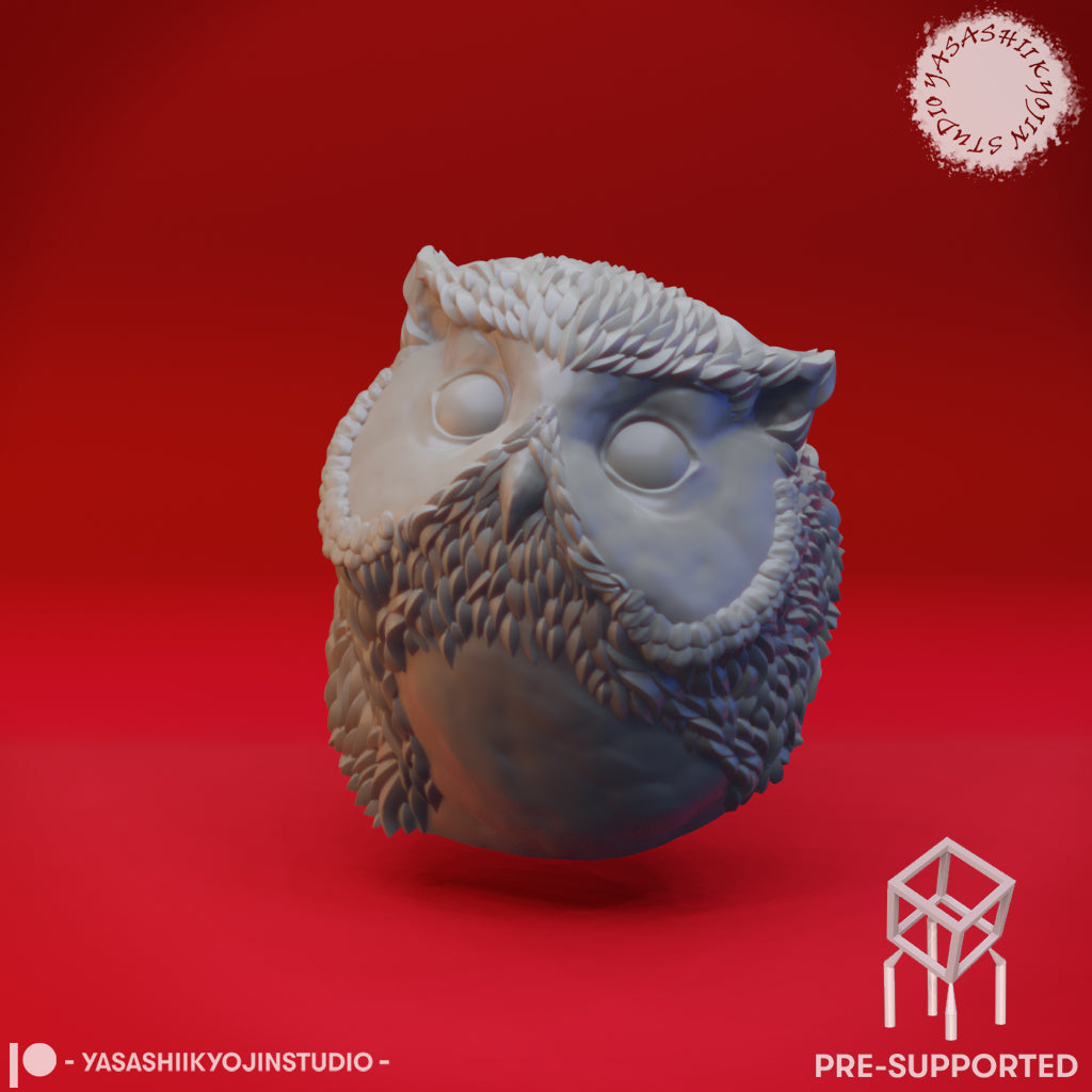 Owlbear Cub - Bust (Pre-Supported STL)