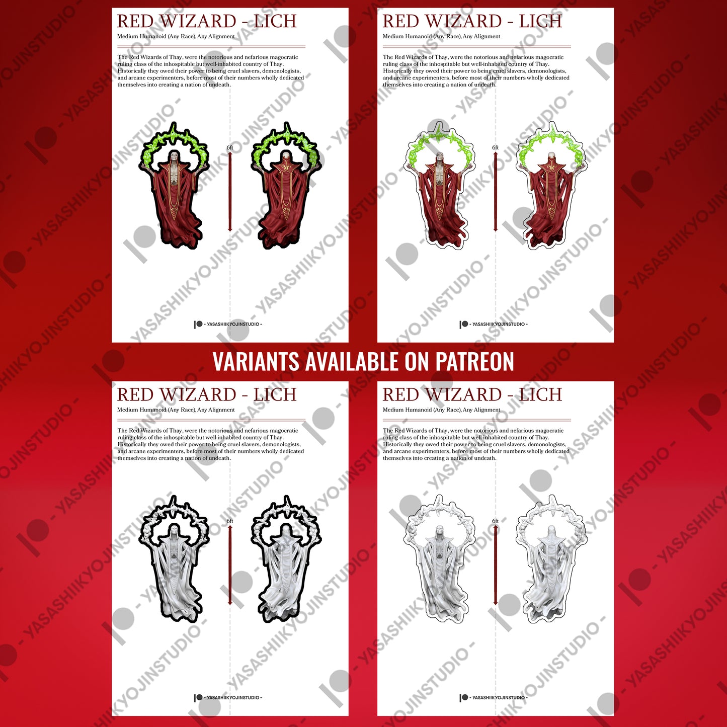 Red Wizard - Paper Mini Sample