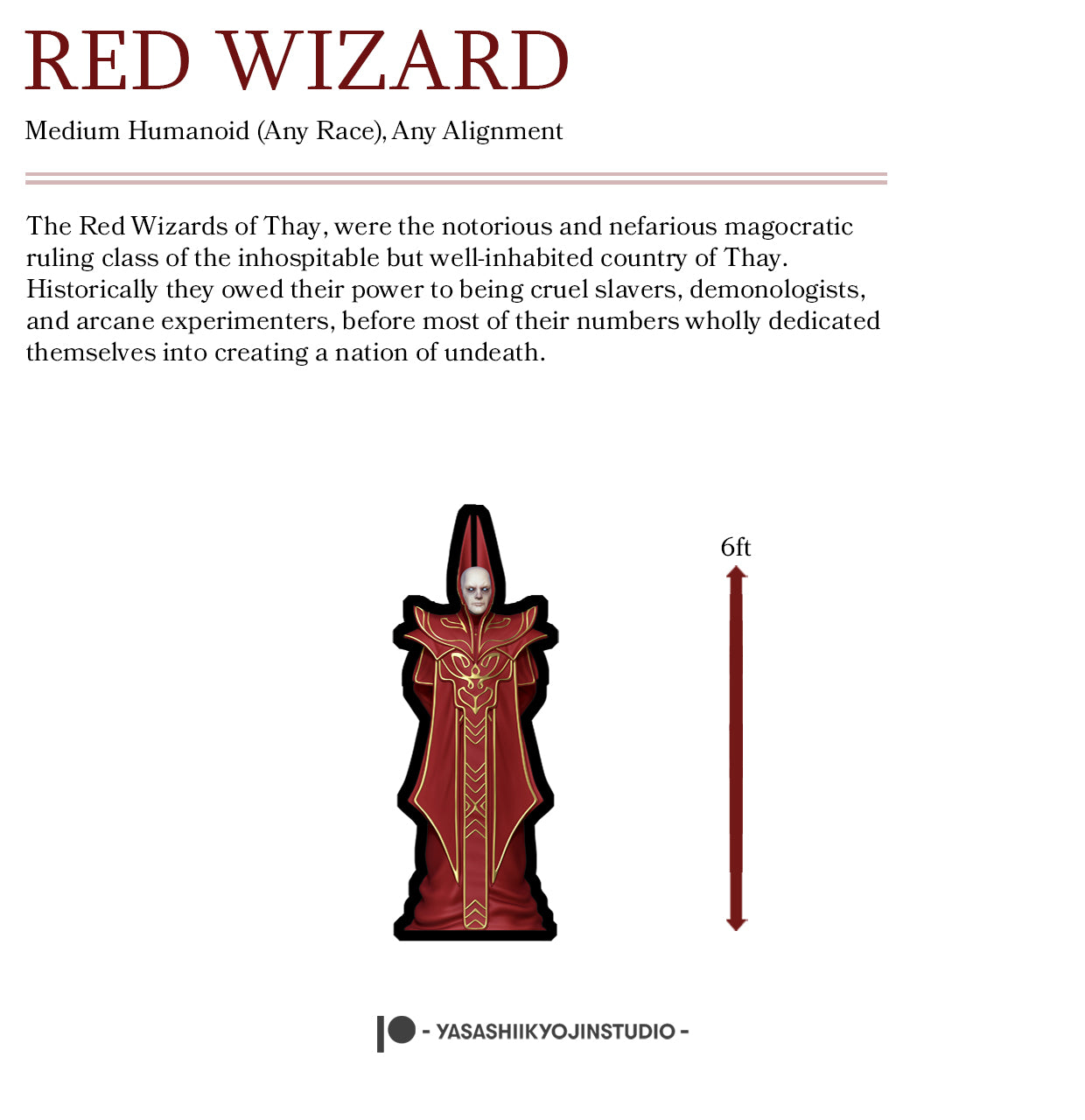 Red Wizard - Paper Mini Sample