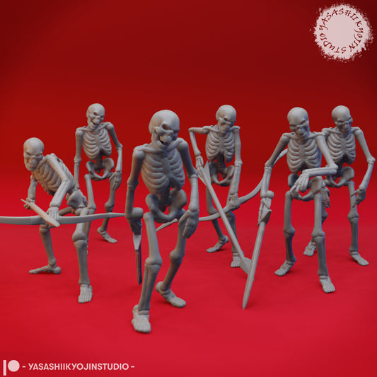 Undead Skeleton Bundle - Tabletop Miniatures STL