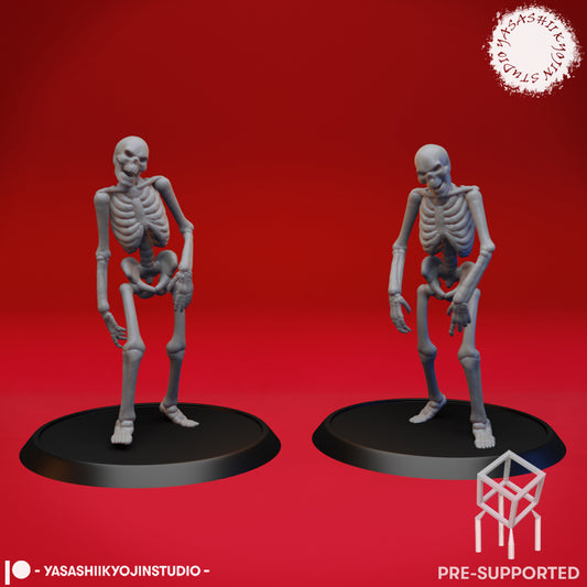Undead Skeleton Walkers - Tabletop Miniatures (Pre-Supported STL)