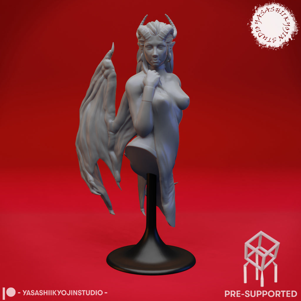Succubus - Bust (Pre-Supported STL)