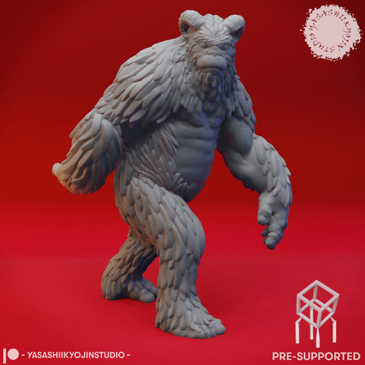 Yeti - Tabletop Miniature (Pre-Supported STL)