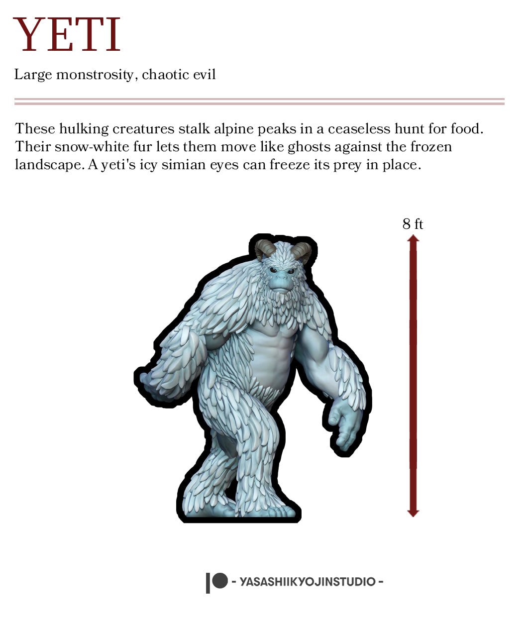 Yeti - Paper Mini Sample