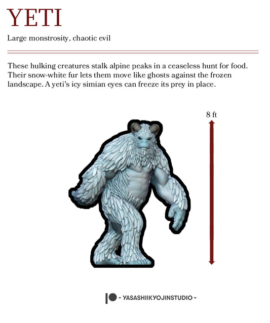 Yeti - Paper Mini Sample